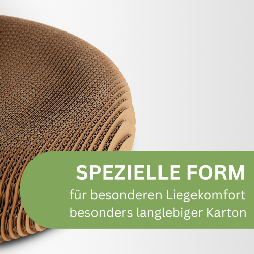 Katzenbett aus Karton