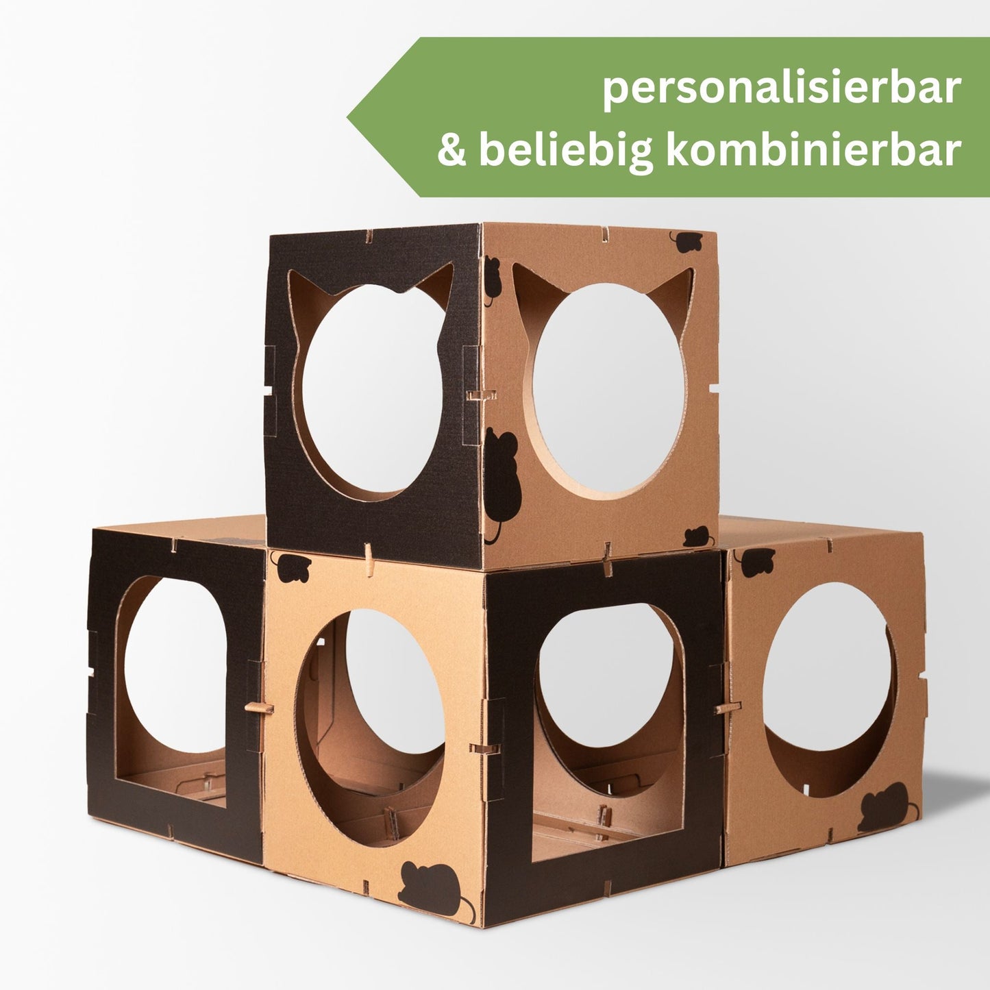 Katzenhaus Kitten Castle Schwarz