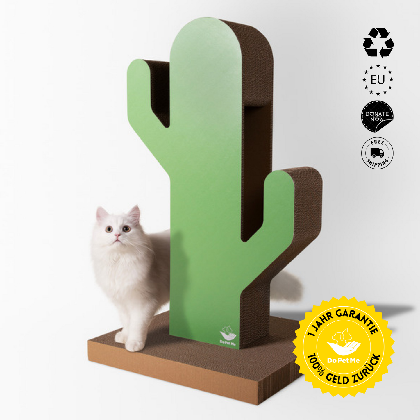 Katze auf einem Kratzbaum
