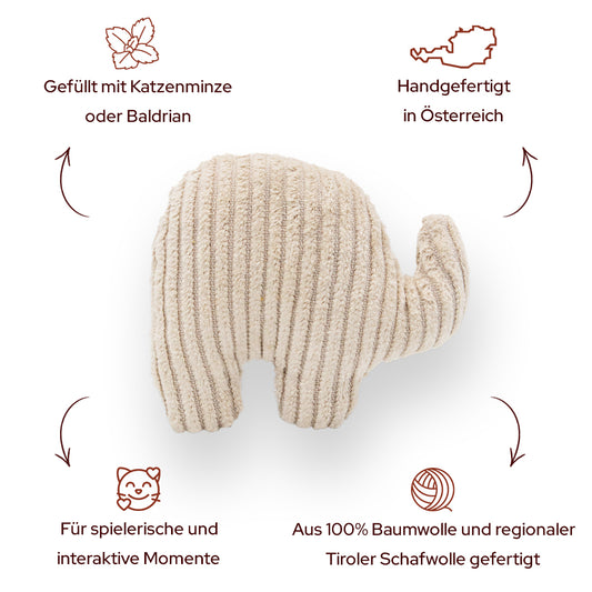 Katzenminze Kissen Elefant