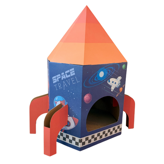 Rakete mit Kratzbrett | Space Travel Edition 🚀🐱