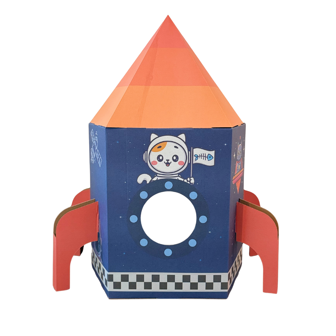Rakete mit Kratzbrett | Space Travel Edition 🚀🐱